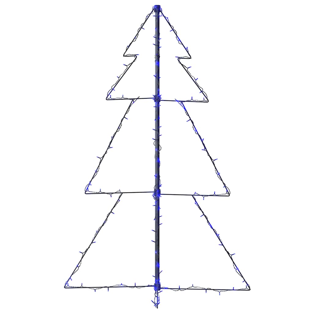 Albero di Natale a Cono 160 LED per Interni Esterni 78x120 cm