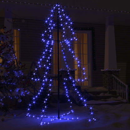 Albero di Natale a Cono 200 LED per Interni Esterni 98x150 cm
