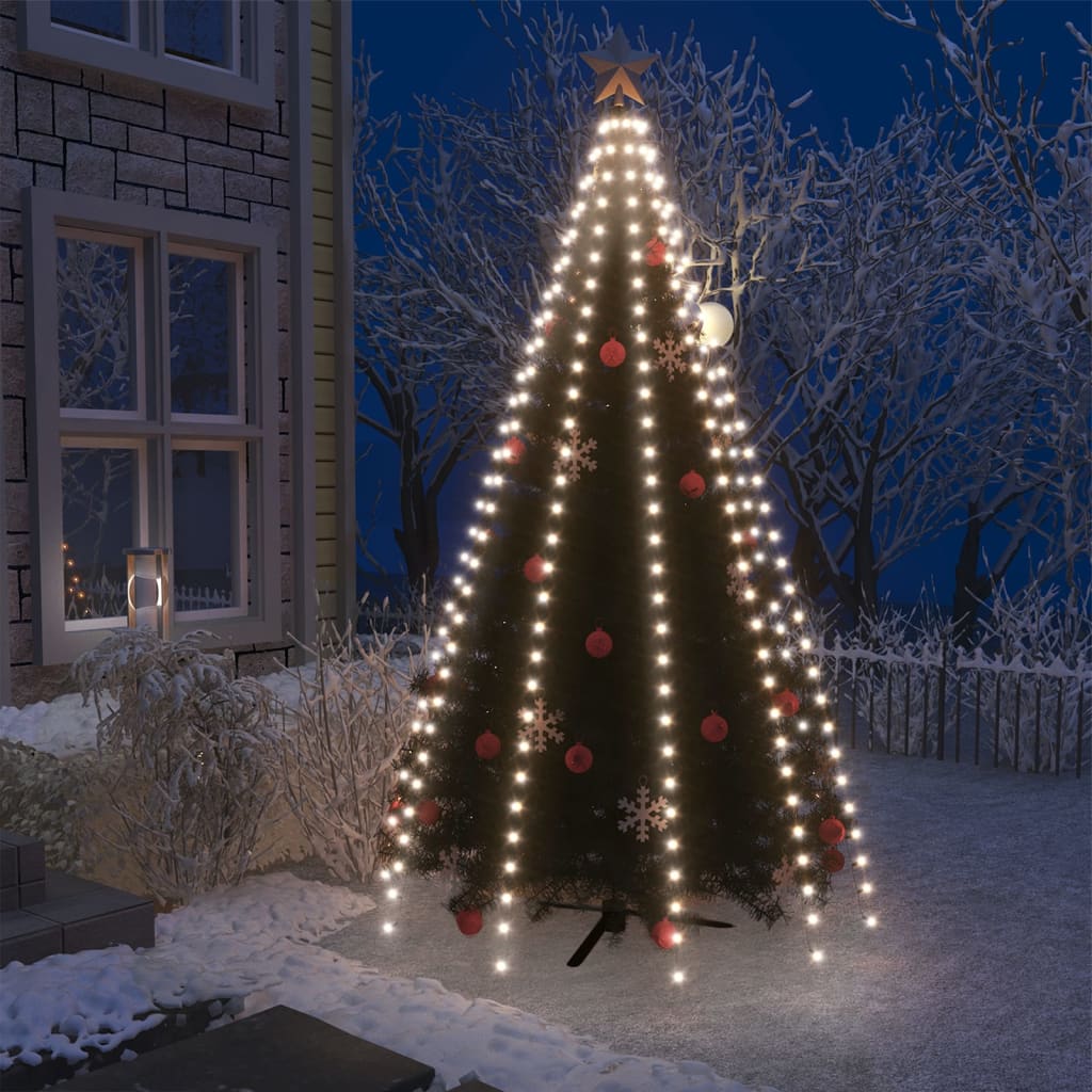 Rete di Luce per Albero di Natale 300 LED Bianco Freddo 300 cm - homemem39