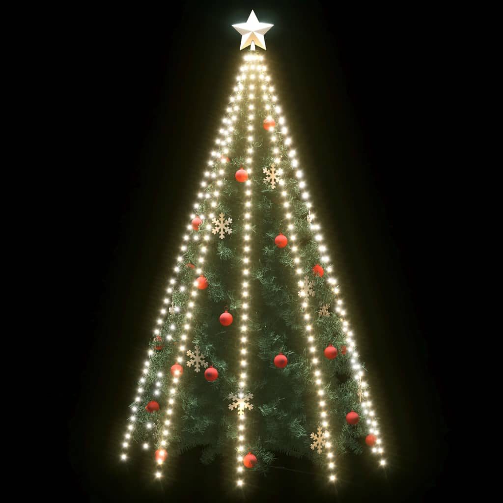 Rete di Luce per Albero di Natale 400 LED Bianco Freddo 400 cm - homemem39
