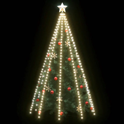 Rete di Luce per Albero di Natale 400 LED Bianco Freddo 400 cm - homemem39
