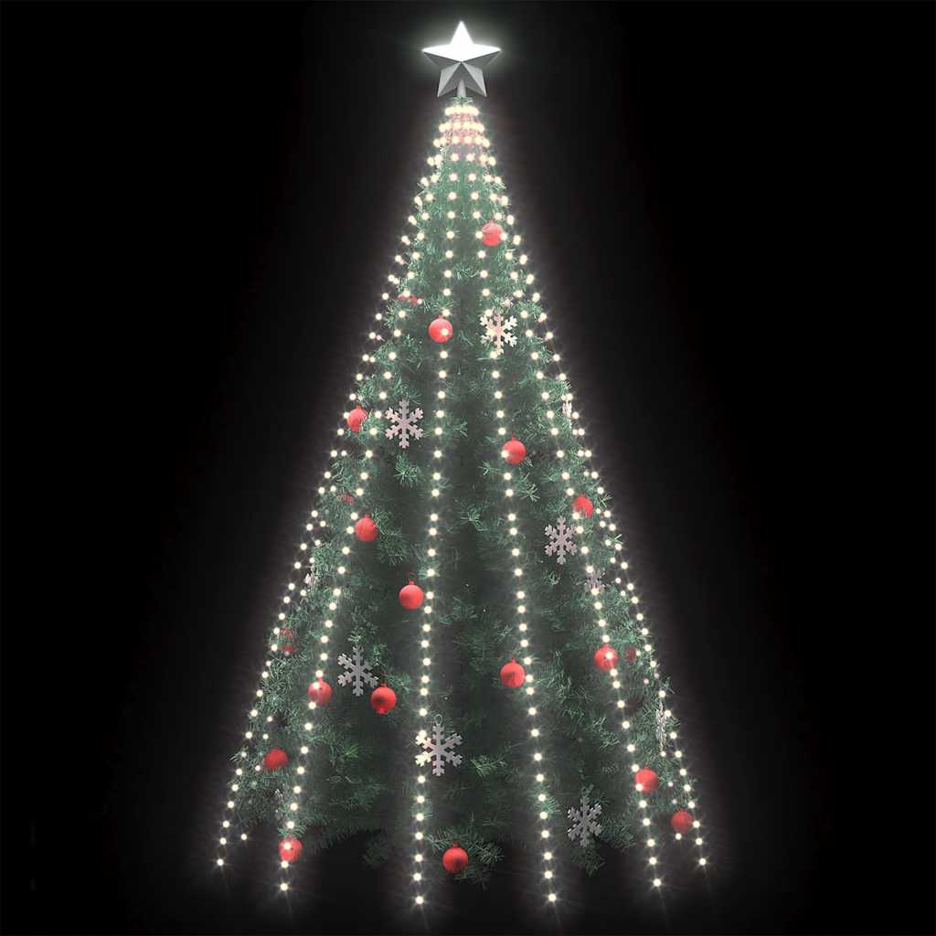 Luci per Albero 500 LED Bianco Freddo 500 cm Interno Esterno - homemem39