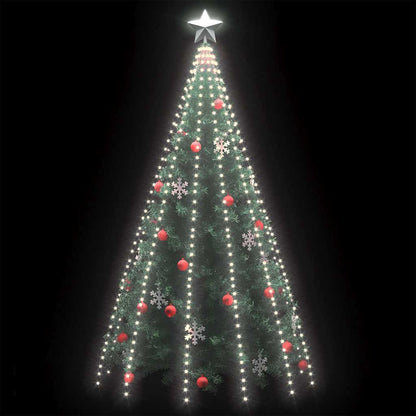 Luci per Albero 500 LED Bianco Freddo 500 cm Interno Esterno - homemem39
