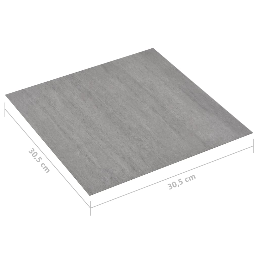 Listoni Pavimenti Adesivi 20 pz in PVC 1,86 m² Grigio Granito - homemem39