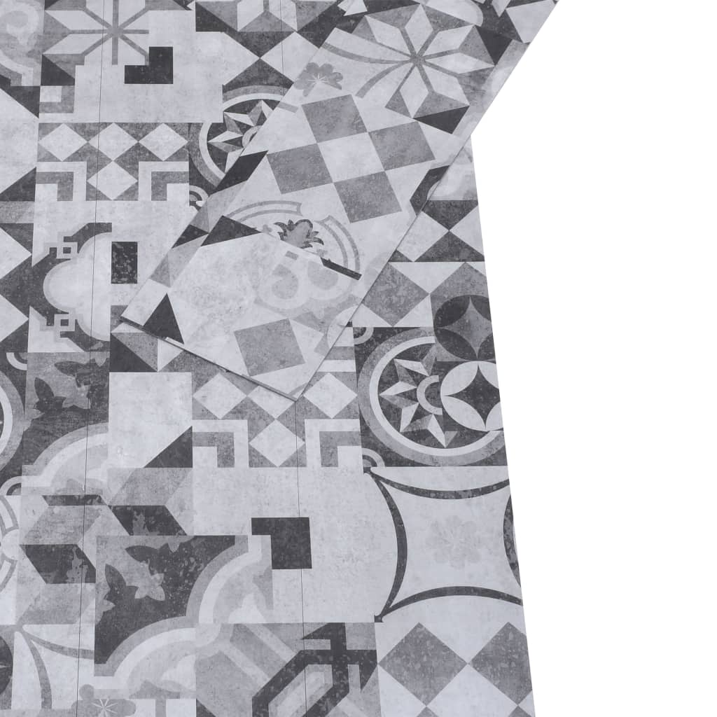 Listoni Autoadesivi in PVC 5,21 m² 2 mm Motivo Grigio - homemem39