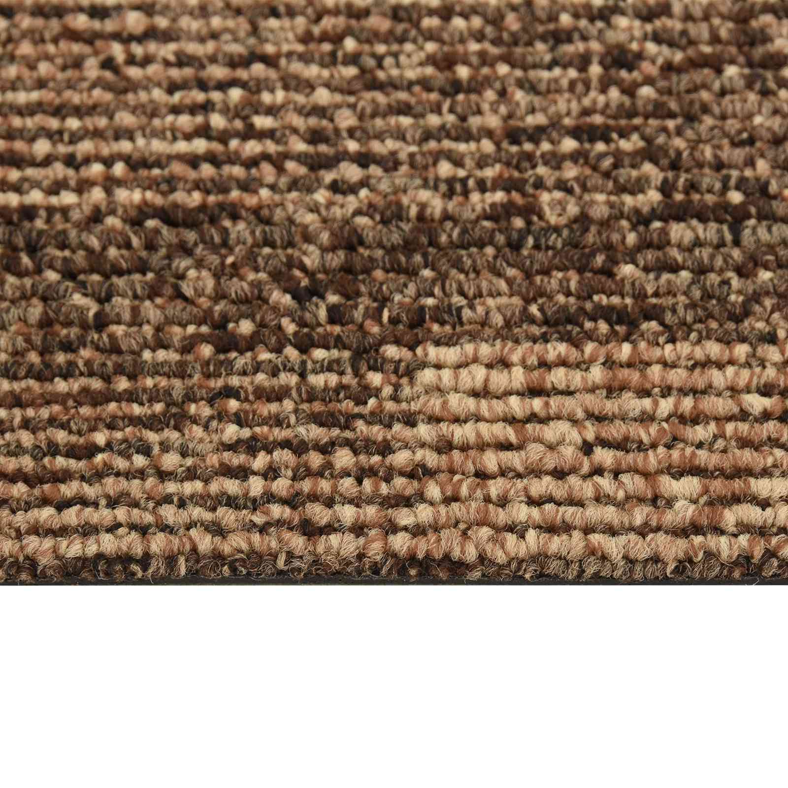 Moquette per pavimenti 20 pcs Marrone 50 x 50 cm PP | homemem39