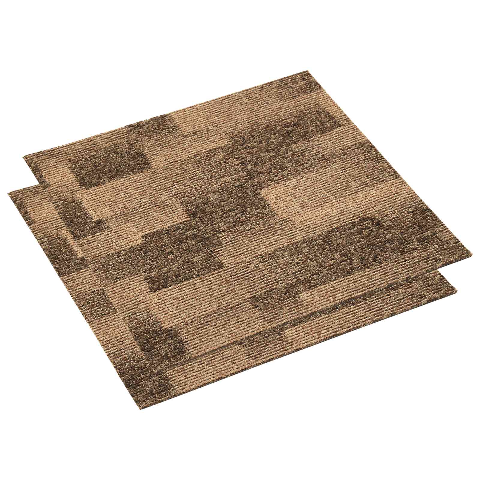 Moquette per pavimenti 20 pcs Marrone 50 x 50 cm PP | homemem39
