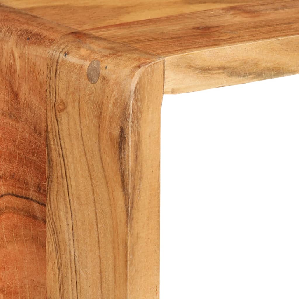Set Mensole Cubiche da Parete 3 pz in Legno Massello di Acacia | homemem39