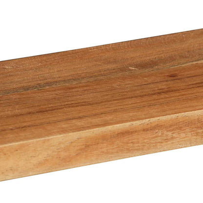 Set Mensole Cubiche da Parete 3 pz in Legno Massello di Acacia