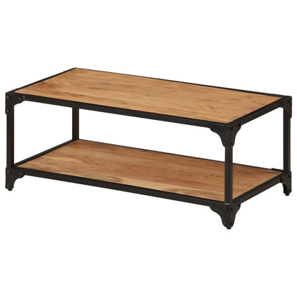 Tavolino da Salotto 90x45x35 cm in Legno Massello di Acacia | homemem39