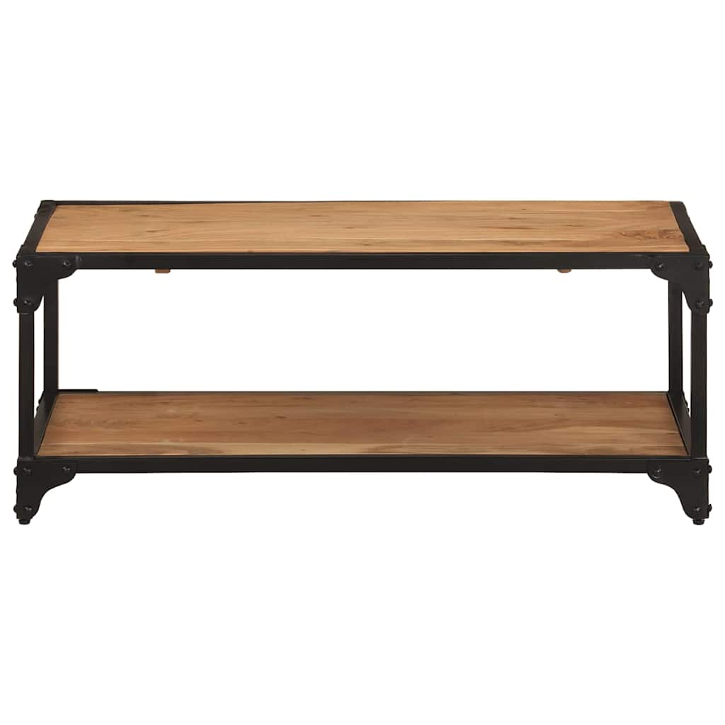 Tavolino da Salotto 90x45x35 cm in Legno Massello di Acacia