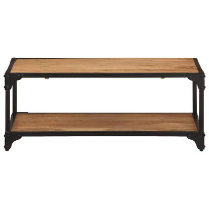 Tavolino da Salotto 90x45x35 cm in Legno Massello di Acacia
