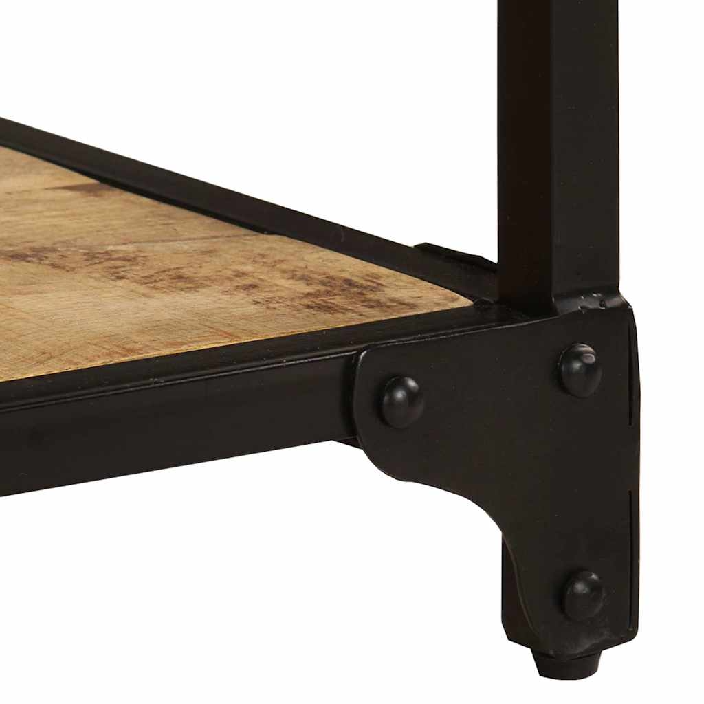 Tavolino da Salotto 90x45x35 cm Legno Massello di Mango Grezzo
