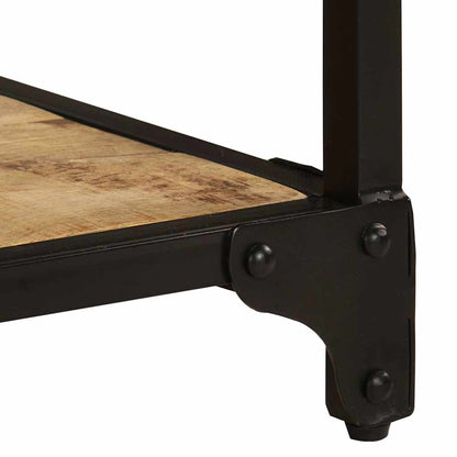 Tavolino da Salotto 90x45x35 cm Legno Massello di Mango Grezzo