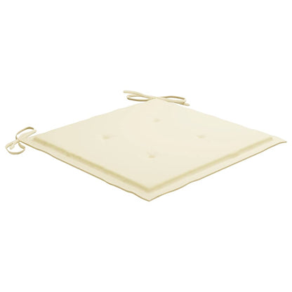 Sedie da Giardino Pieghevoli con Cuscini 6 pz Massello di Teak - homemem39