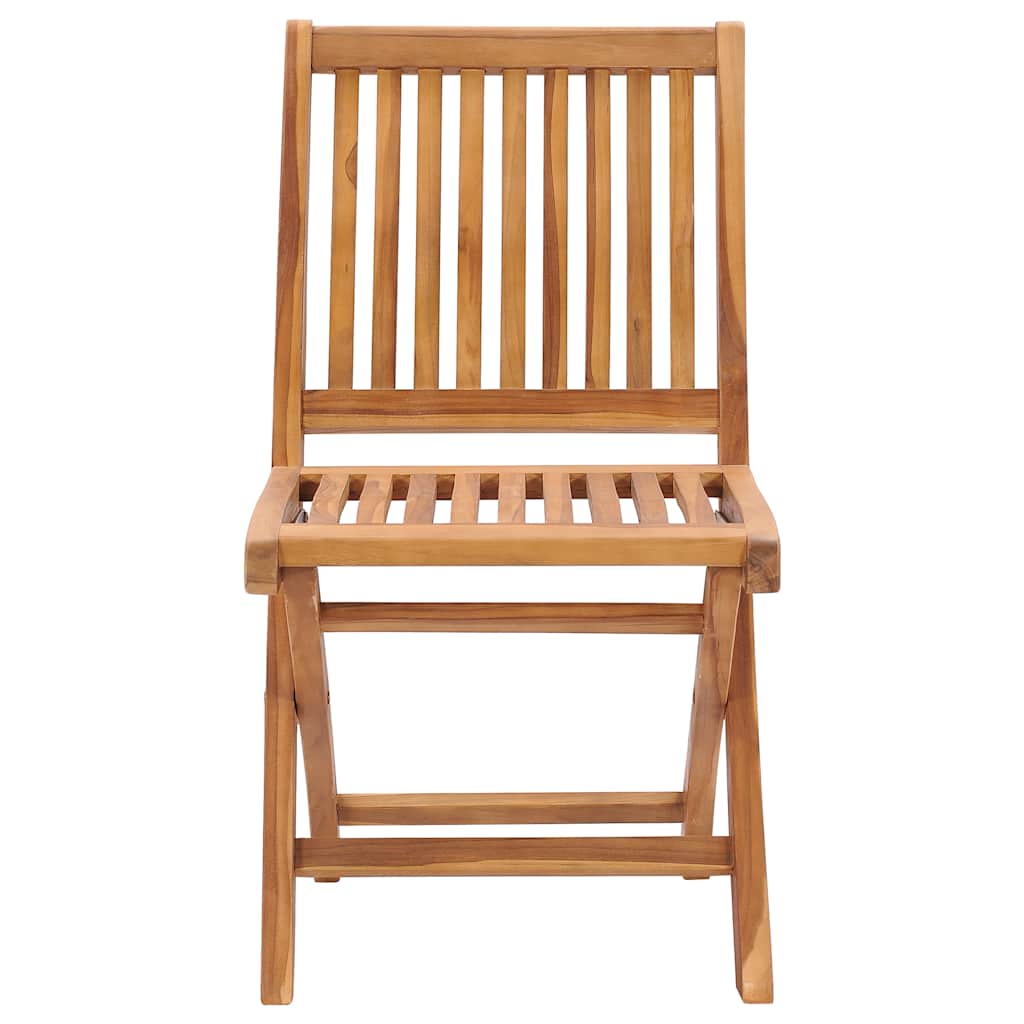 Sedie da Giardino Pieghevoli con Cuscini 8 pz Massello di Teak - homemem39