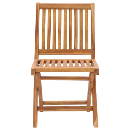 Sedie da Giardino Pieghevoli con Cuscini 8 pz Massello di Teak - homemem39