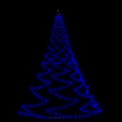 Albero da Parete con Gancio Metallico 260 LED Blu 3 m | homemem39