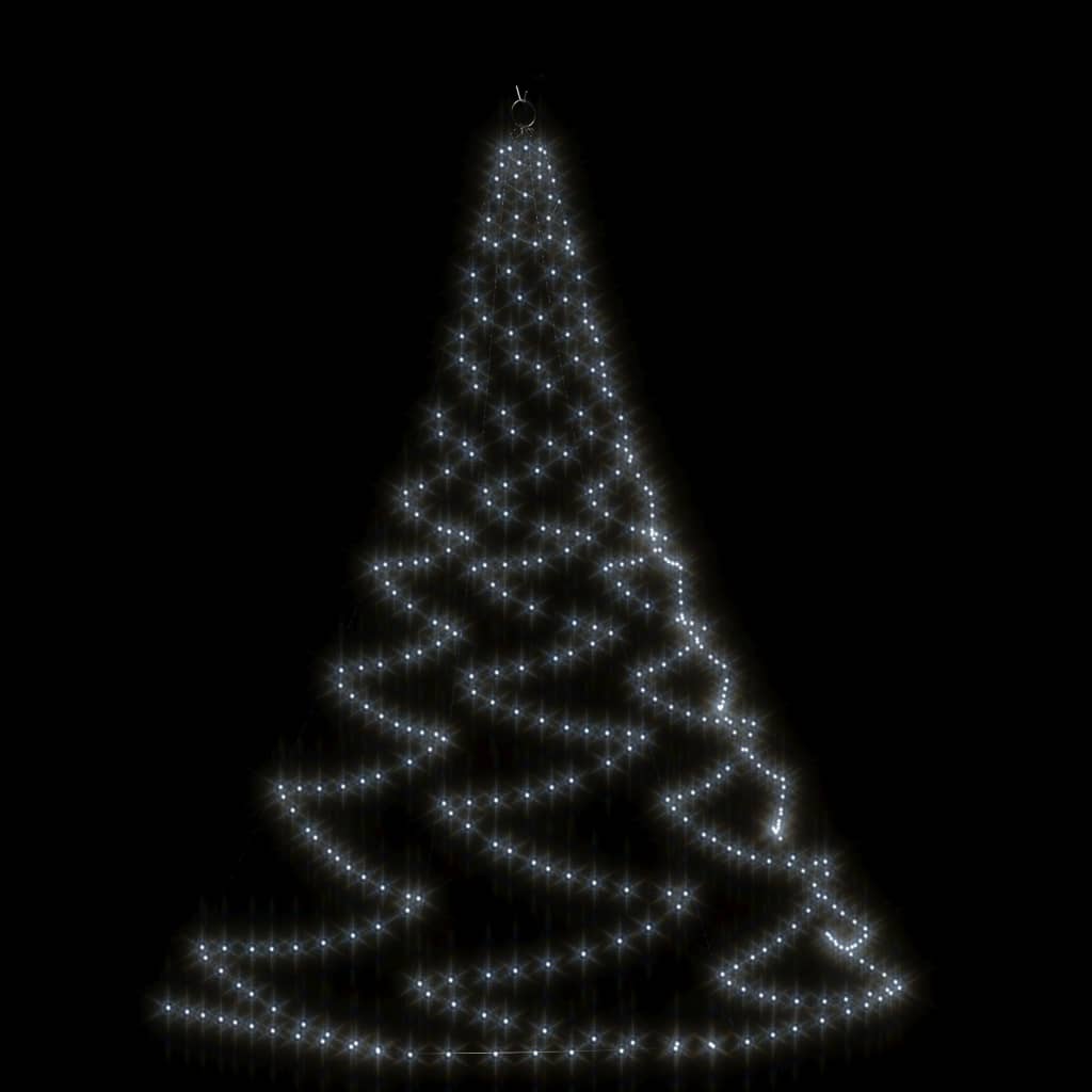 Albero da Parete con Gancio Metallico 720 LED Bianco Freddo 5 m - homemem39
