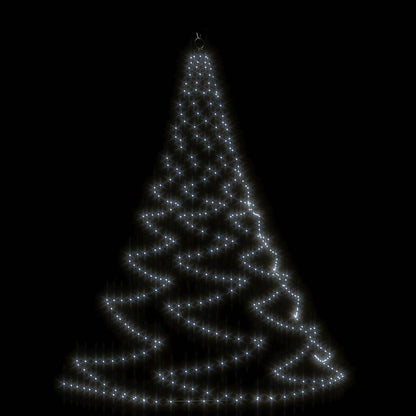 Albero da Parete con Gancio Metallico 720 LED Bianco Freddo 5 m - homemem39