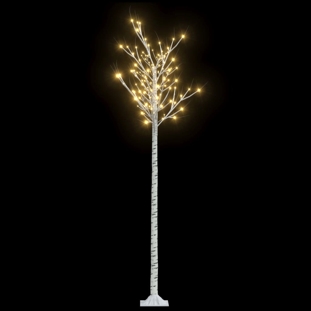 Albero Natale 200 LED 2,2 m Salice Bianco Caldo Interno Esterno - homemem39