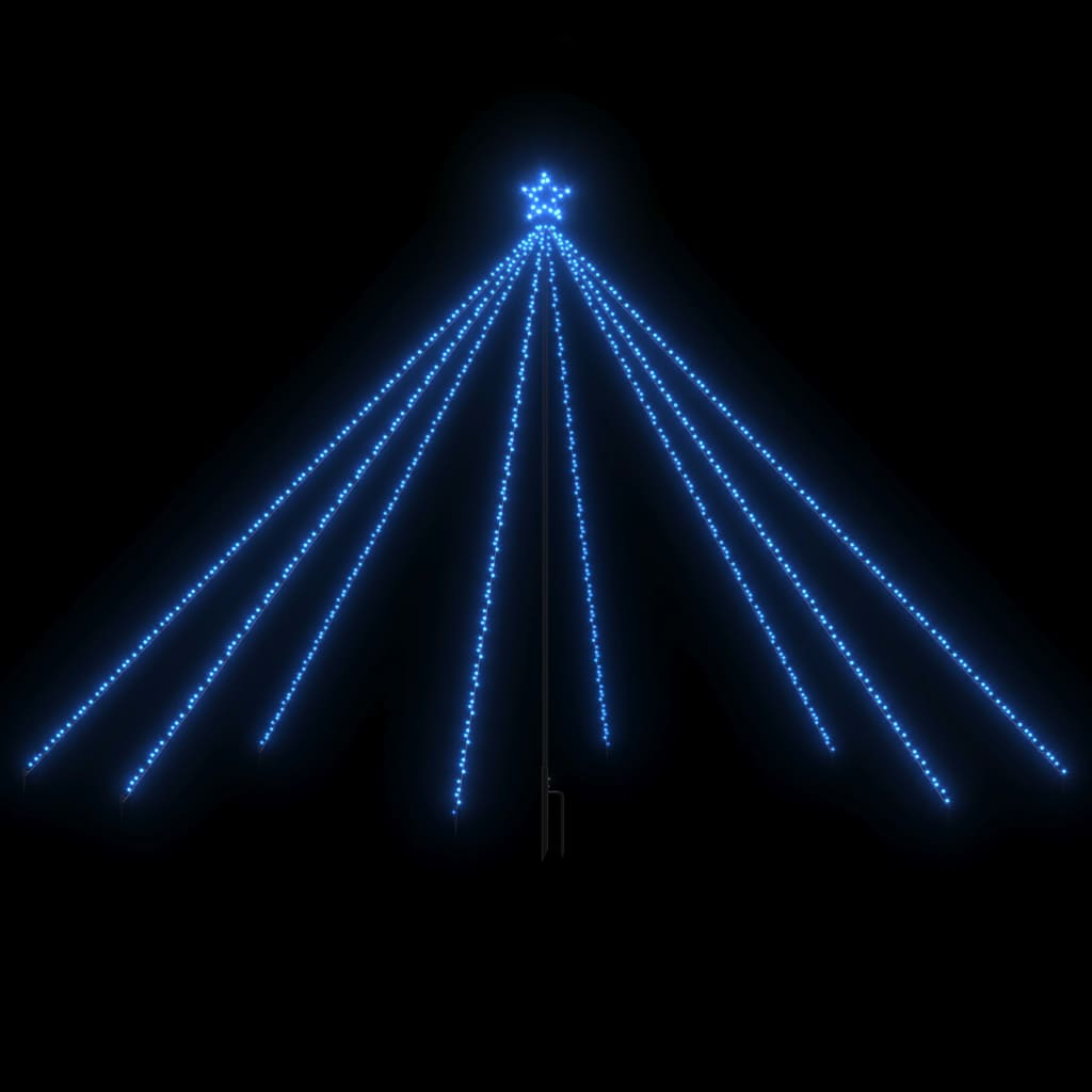 Luci per Albero di Natale Interni Esterni 576 LED Blu 3,6 m - homemem39
