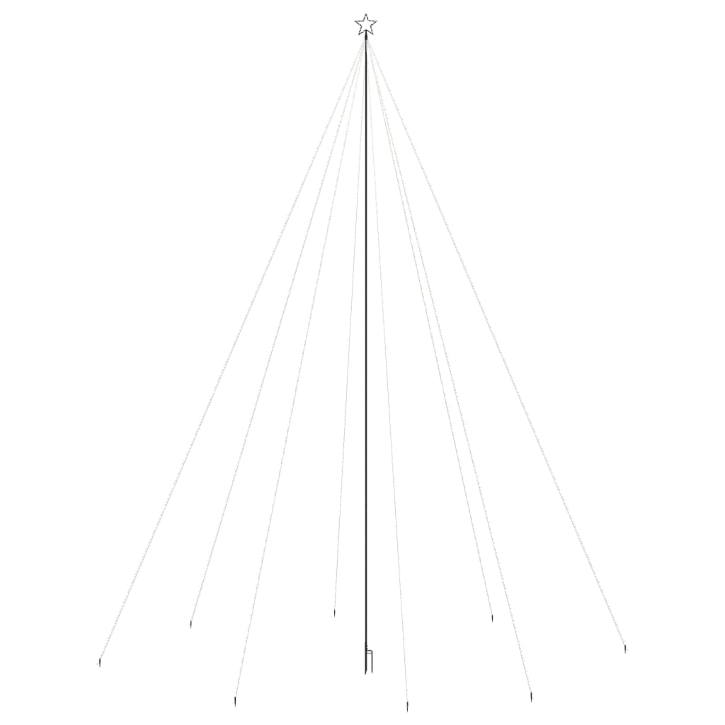 Luci Albero di Natale Interni Esterni 1300LED Bianco Freddo 8 m - homemem39