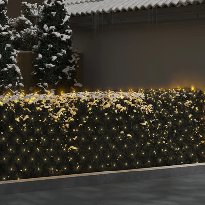 Luci di Natale Rete Bianco Caldo 3x2m 204 LED Interni Esterni - homemem39
