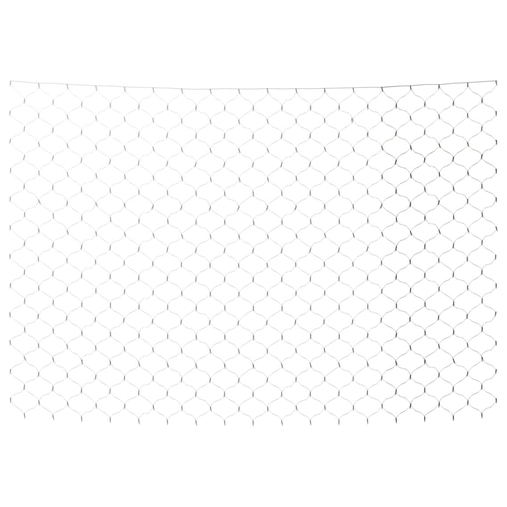Luci di Natale Rete Bianco Freddo 3x2m 204 LED Interni Esterni - homemem39