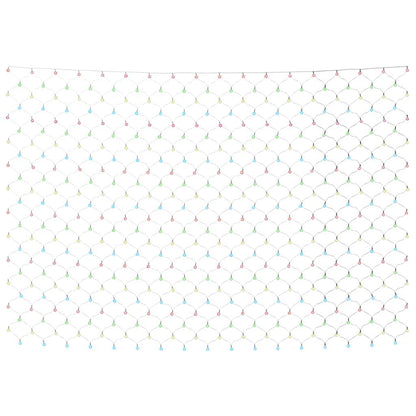 Luci di Natale Rete Colorate 3x2m 204 LED Interni Esterni