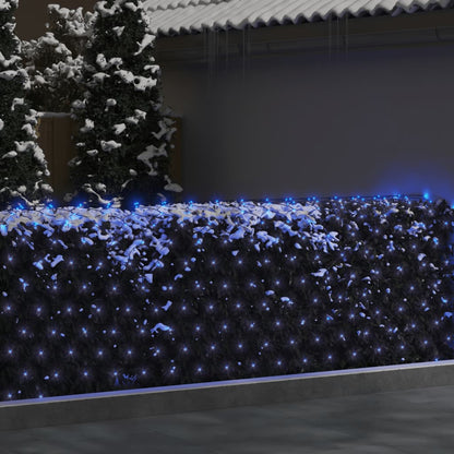 Luci di Natale a Rete Blu 3x3m 306 LED Interni Esterni - homemem39