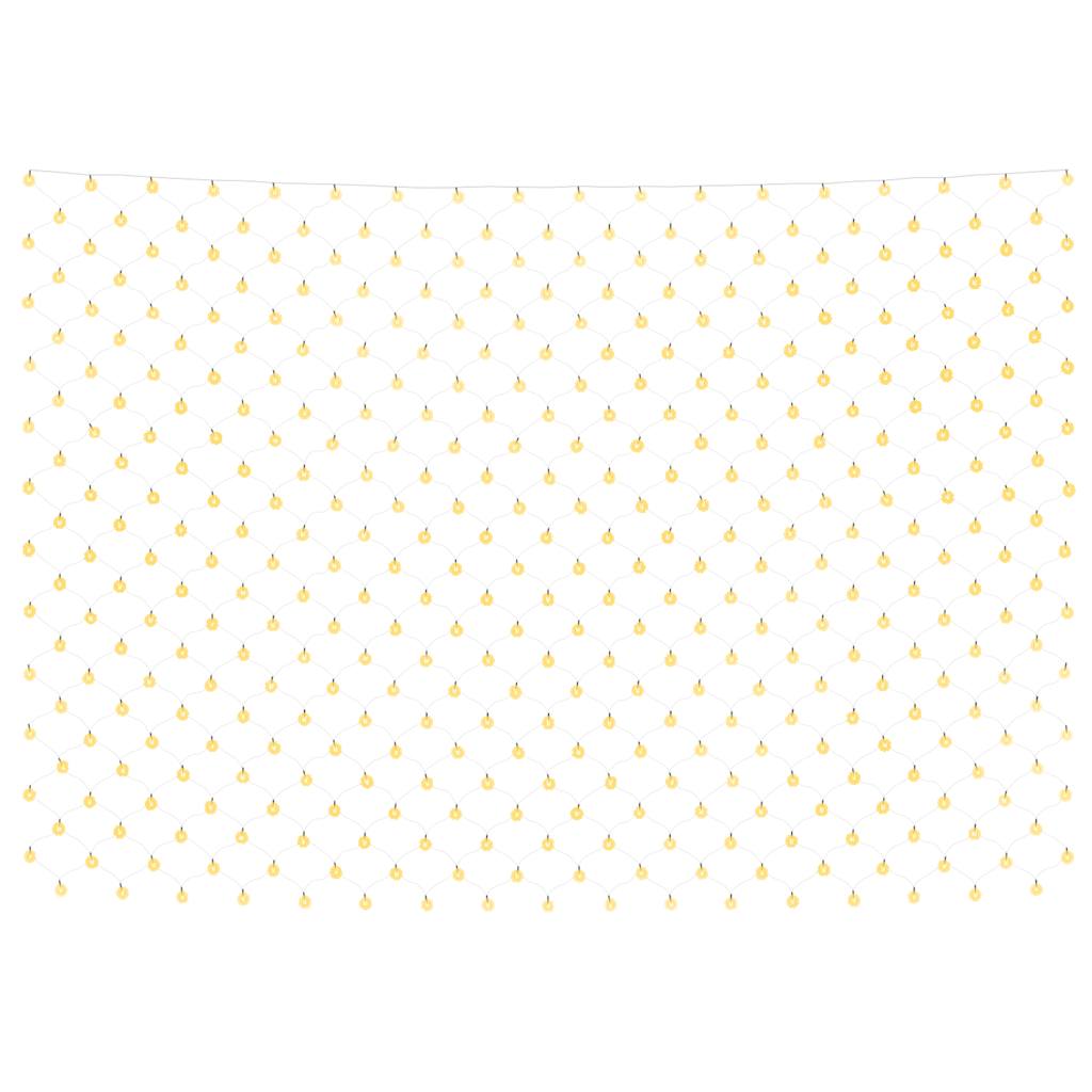 Luci di Natale Rete Bianco Caldo 4x4m 544 LED Interni Esterni