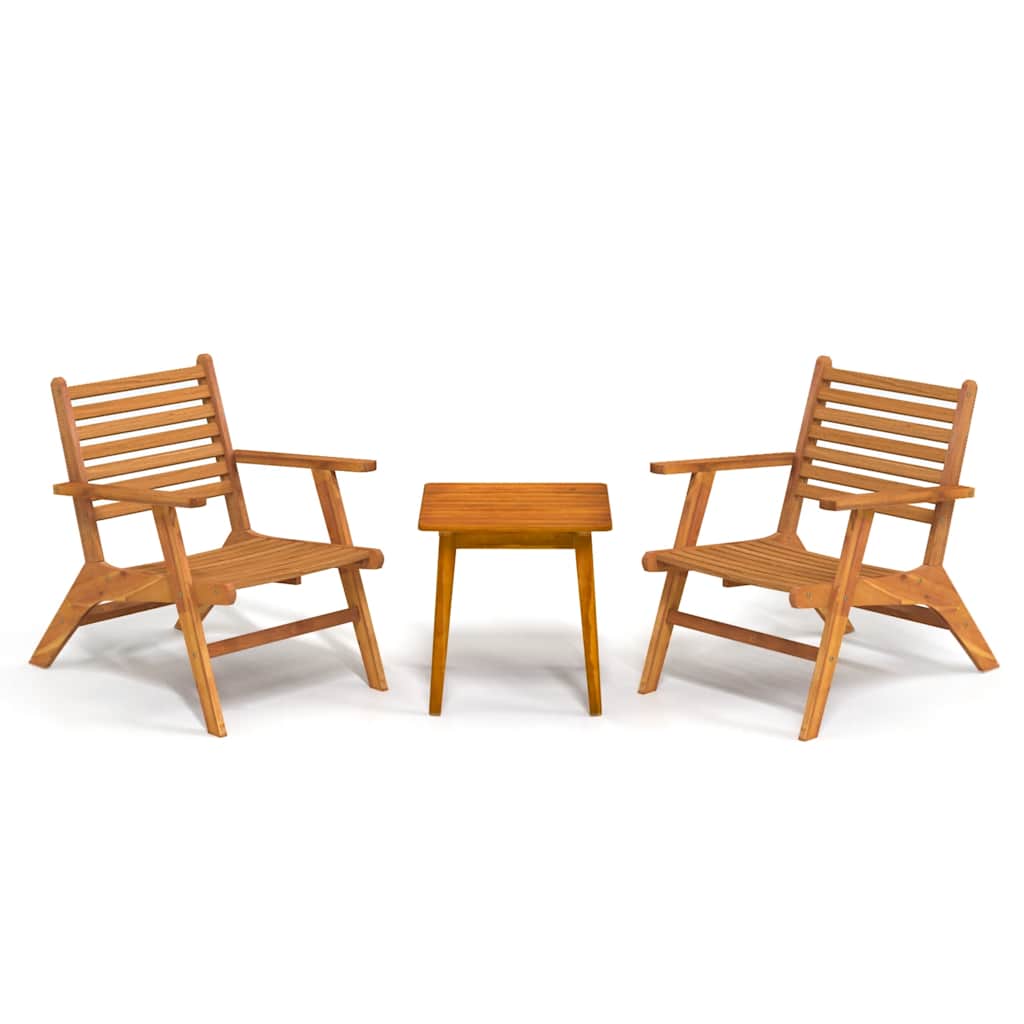 Set da Bistrot 3 pz in Legno Massello di Acacia | homemem39