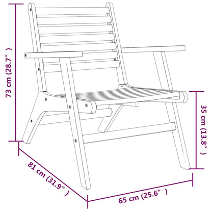 Set da Bistrot 3 pz in Legno Massello di Acacia | homemem39