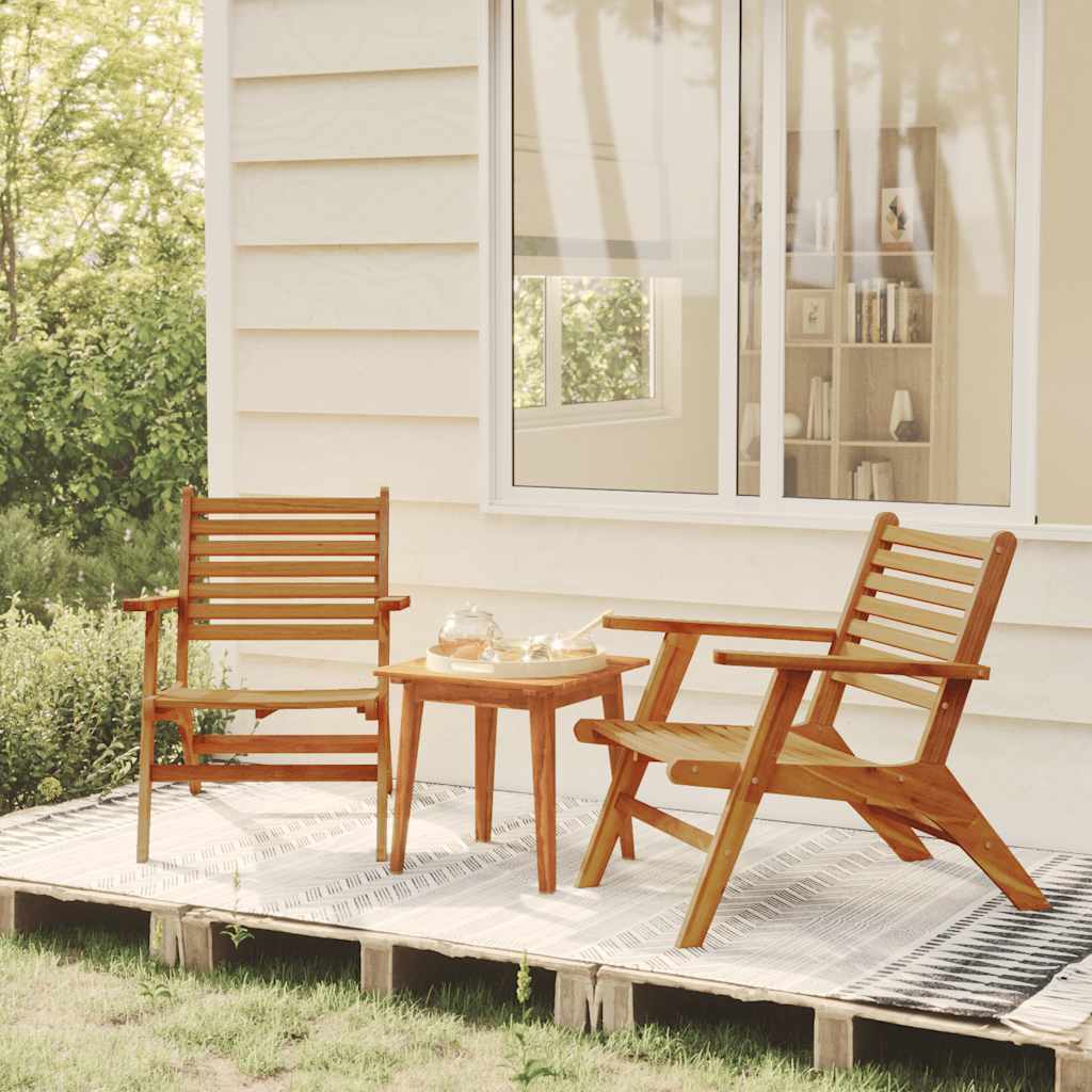 Set da Bistrot 3 pz in Legno Massello di Acacia | homemem39
