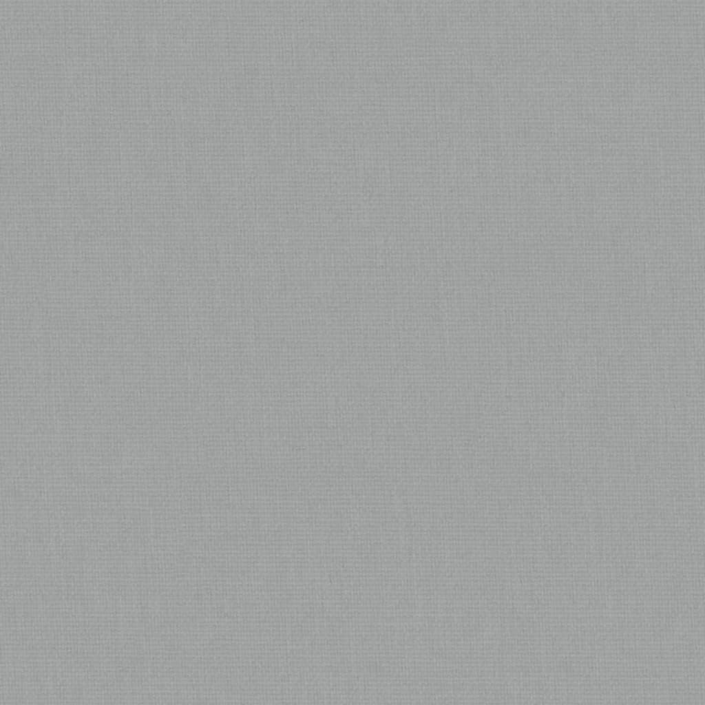 Lettino per Bambini con Materasso Grigio Chiaro Tessuto di Lino - homemem39