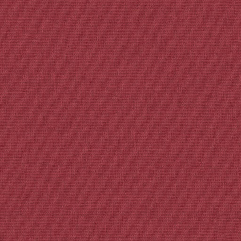 Lettino per Bambini con Materasso Rosso in Tessuto di Lino - homemem39