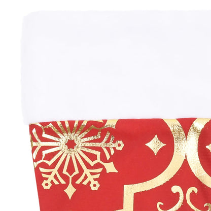 Gonna per albero di Natale di lusso con calza rossa 150 cm in tessuto | homemem39