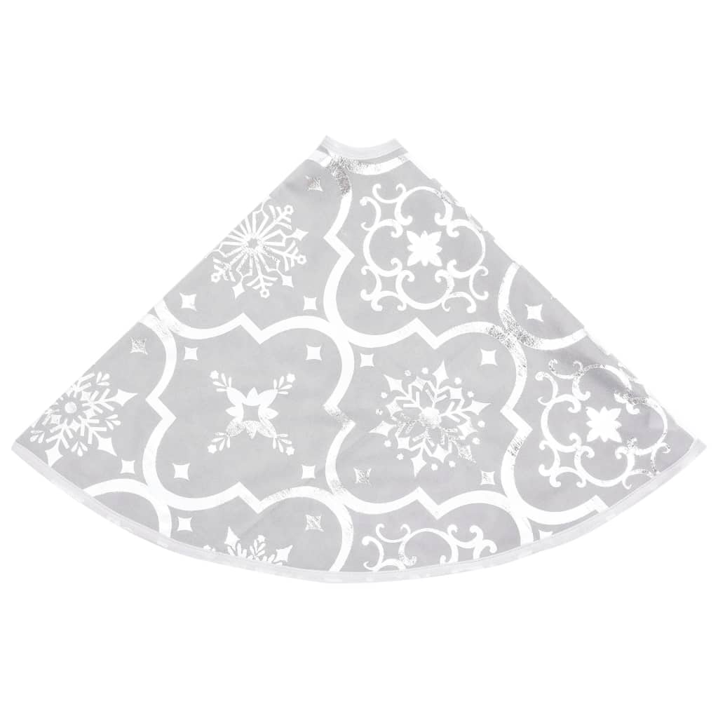 Gonna Albero Natale Raffinata con Calza Bianca Tessuto 90 cm | homemem39