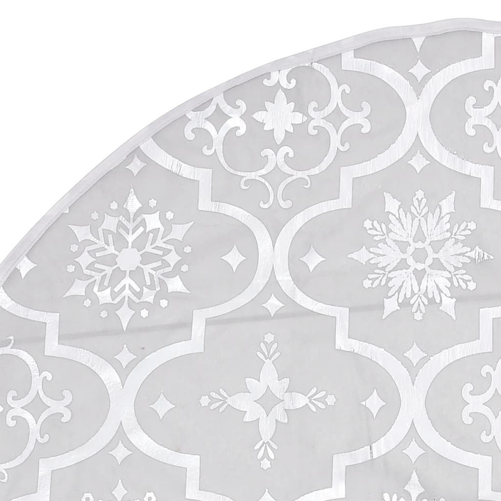 Gonna Albero Natale Raffinata con Calza Bianca Tessuto 90 cm | homemem39