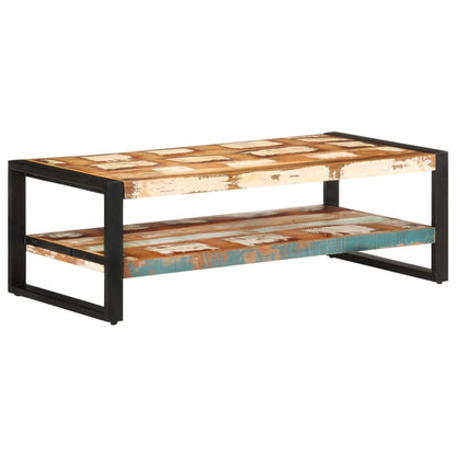 Tavolino da Salotto 120x60x40 cm in Legno Massello di Recupero | homemem39