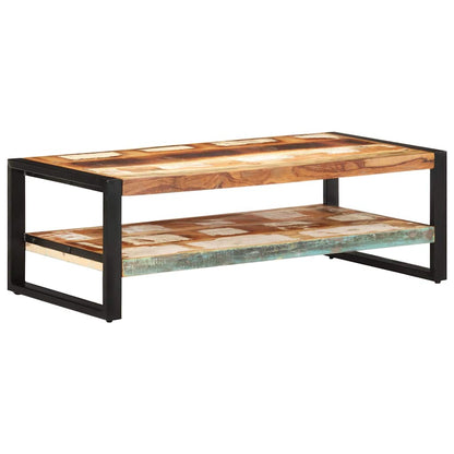 Tavolino da Salotto 120x60x40 cm in Legno Massello di Recupero