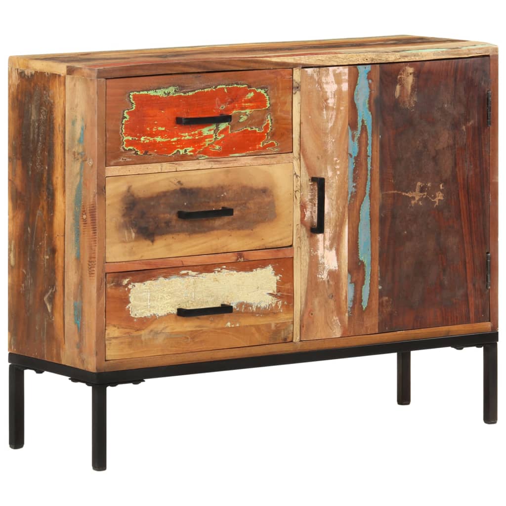 Sideboard 88x30x73 cm in Solid Reclaimed Wood