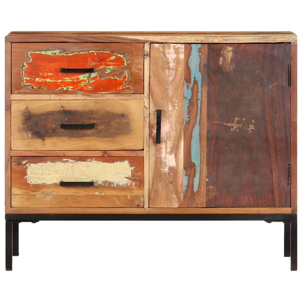 Sideboard 88x30x73 cm in Solid Reclaimed Wood