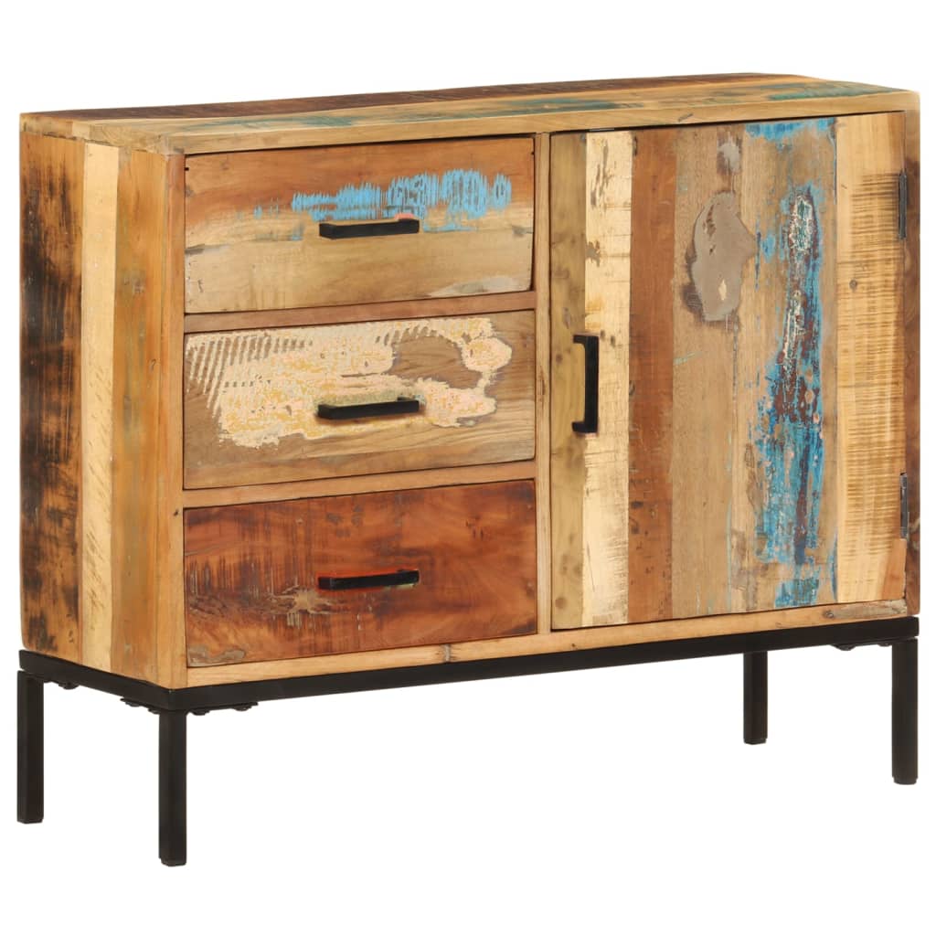 Sideboard 88x30x73 cm in Solid Reclaimed Wood