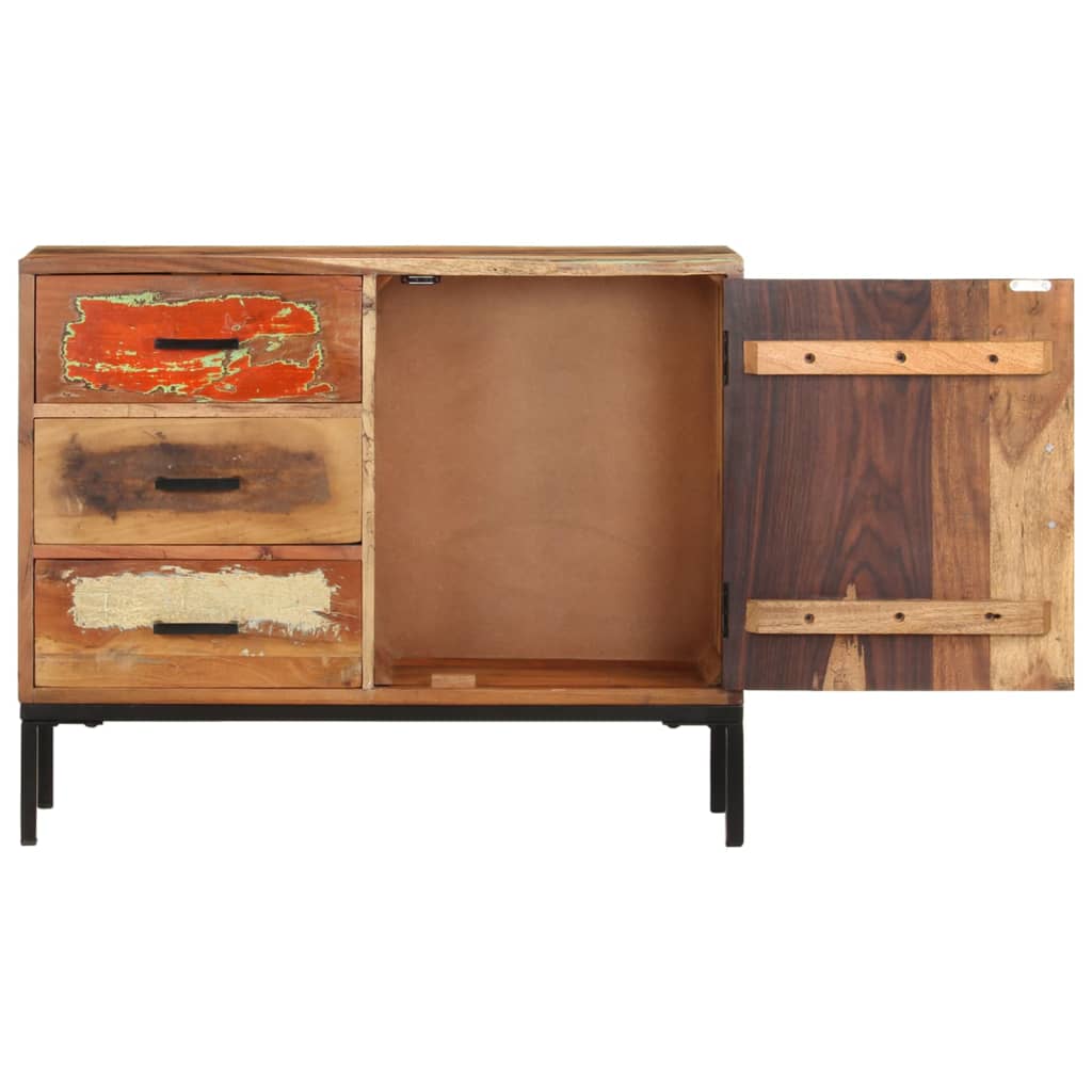 Sideboard 88x30x73 cm in Solid Reclaimed Wood