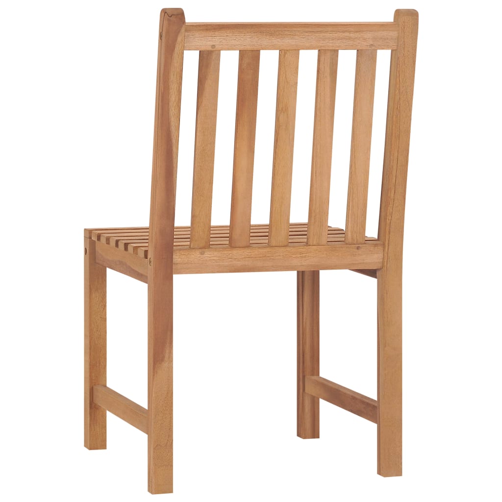 Garden Chairs 4 pcs with Cushions in Solid Teak Wood