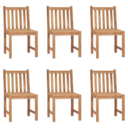 Sedie da Giardino 6 pz con Cuscini in Legno Massello di Teak | homemem39