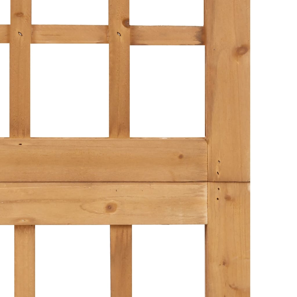 Divisorio a 4 Pannelli in Legno Massello di Abete 161x180 cm | homemem39