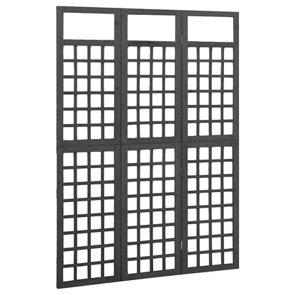 Divisorio a 3 Pannelli in Legno di Abete 121x180 cm